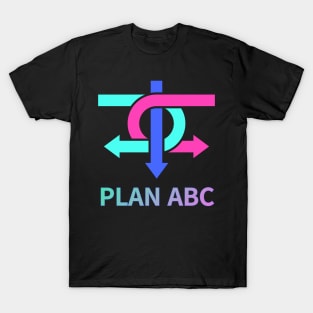 plan ABC,fluorescent color,arrow T-Shirt